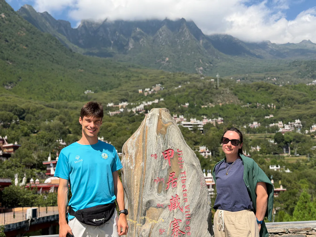 Eva and Martin at Jiaju Tibetan Village
