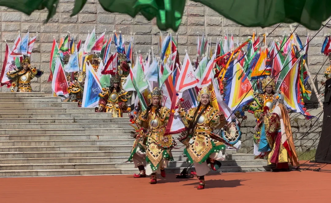 A traditional costume performance at the celebration