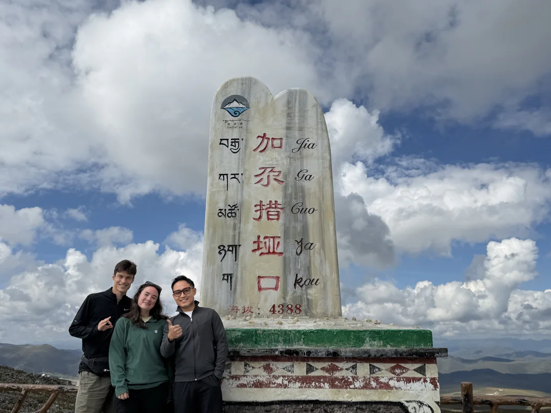 Ryan, Eva and Martin together at 4,388 metres